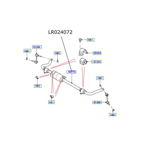 Bara stabilizatoare activa spate Range Rover Sport LR024072