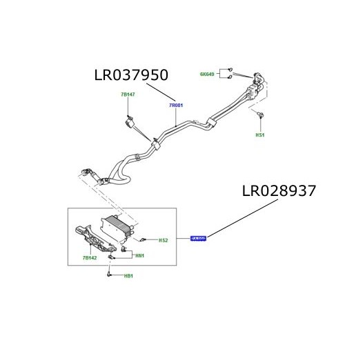 Racitor ulei cutie automata Range Rover L322 3000cc 4400cc diesel LR028937