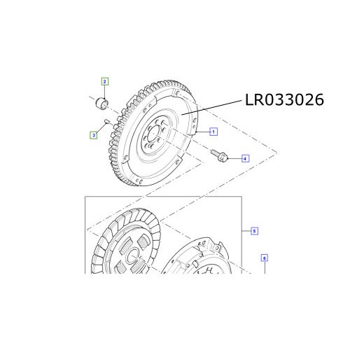 Volanta Land Rover Defender 2.4 diesel td4 LR033026 LR116372
