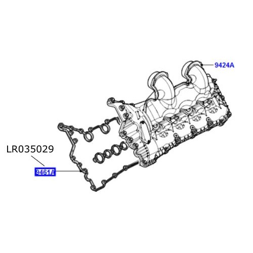 Garnitura galerie admisie 4.4 V8 diesel Range Rover L322 si L405 LR035029