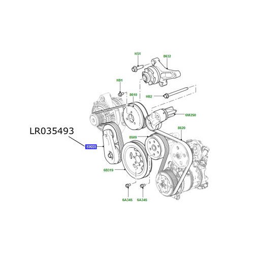 Rola intinzatoare transmisie LR Discovery 3 si 4 RR L405 si Sport LR035493