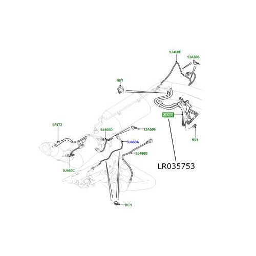 Senzor presiune filtru DPF Range Rover L405 si Sport LR035753