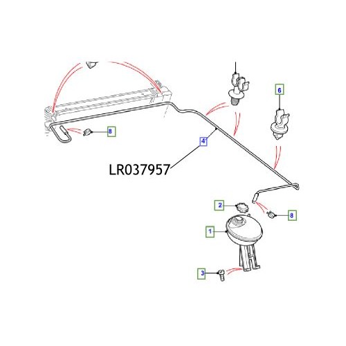Furtun vas expansiune Defender LR037957