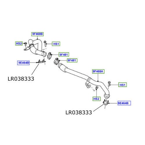 Garnitura conducta EGR Discovery 4 Range Rover Sport si L405 LR038333