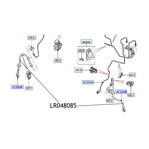 Furtun frana Range Rover LR048085 LR075628