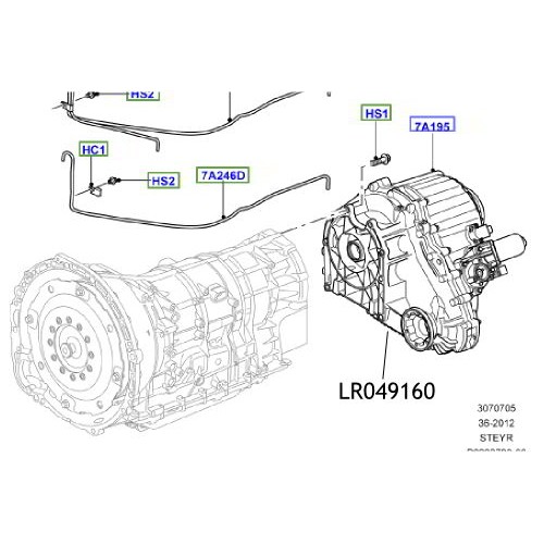Cutie transfer reconditionata Land Rover Discovery 4 Range Rover L405 si Sport LR049160