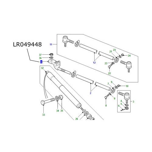 Cap ajustare bara directie Land Rover Defender LR049448