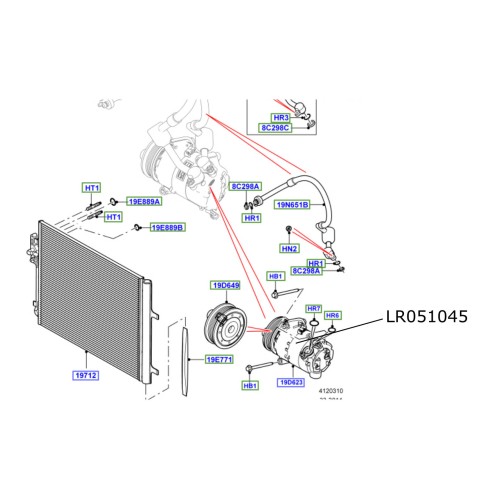 Compresor Aer Conditionat Discovery Sport Range Rover Evoque LR051045