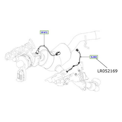 Senzor temperatura esapament Range Rover 4400cc V8 diesel LR052169