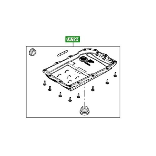 Baie ulei cutie viteze automata motor 3000cc diesel Range Rover L405 si Sport LR053470