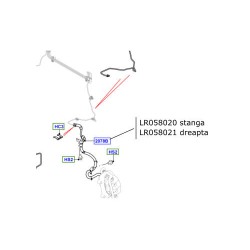 Furtun frana dreapta fata Range Rover Sport LR058021