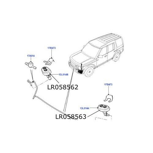 Stropitor far stanga LR Discovery 4 LR058563
