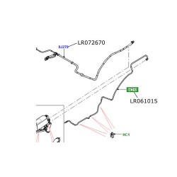 Conducta ventilare rezervor Range Rover L405 motor benzina LR072670