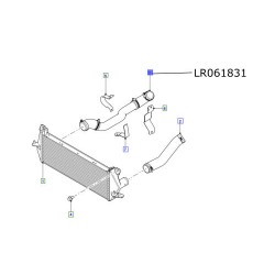 Furtun intercooler turbina Land Rover Defender de la 2007 LR061831
