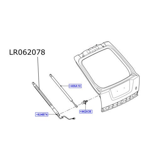 Amortizor electric hayon Range Rover Sport LR062078