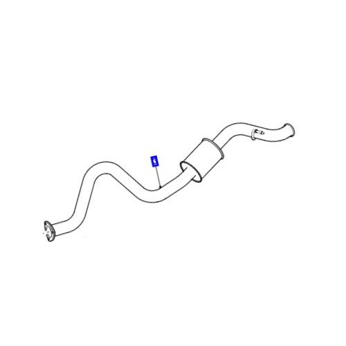 Teava toba esapament finala Land Rover Defender model lung tip 110 de la 2007 LR066422