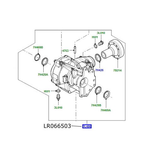 Cutie transfer reductor IRD LR Freelander 2 Range Rover Evoque LR066503