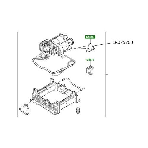 Valva bloc compresor suspensie Discovery 4 Range Rover L322 si Sport LR075760