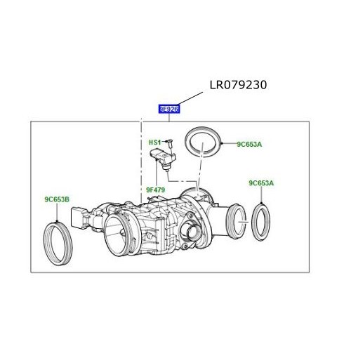 Clapeta acceleratie motor 3000cc diesel LR Discovery 4 Range Rover L405 si Sport LR079230 LR181136