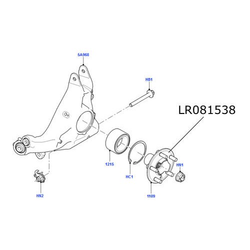 Butuc roata Range Rover L405 si Sport LR081538A