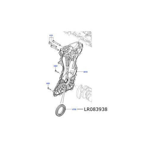 Simering distributie motor 2000cc benzina LR Freelander 2 Discovery Sport Range Rover Evoque si Sport LR083938