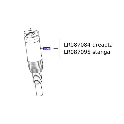 Amortizor perna suspensie fata dreapta Range Rover Sport LR087084