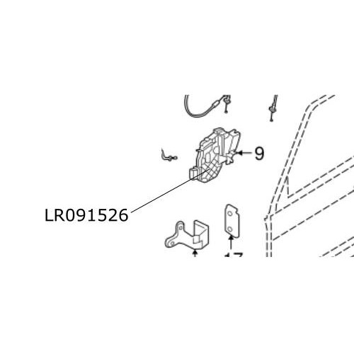 Broasca usa fata stanga Range Rover Evoque si Sport Discovery 4  LR091526
