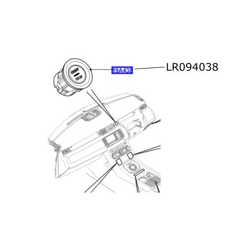 Buton start stop motor LR Discovery Sport Range Rover Evoque LR094038