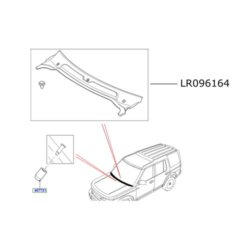 Grila parbriz Land Rover Discovery 4 LR096164