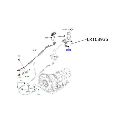 Modul selector cutie automata Range Rover Sport de la 2014 LR108936