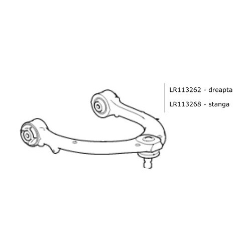 Bascula superioara fata dreapta LR Discovery 5 Range Rover L405 si Sport LR113262