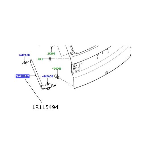 Telescop amortizor hayon stanga LR Discovery Sport LR115494
