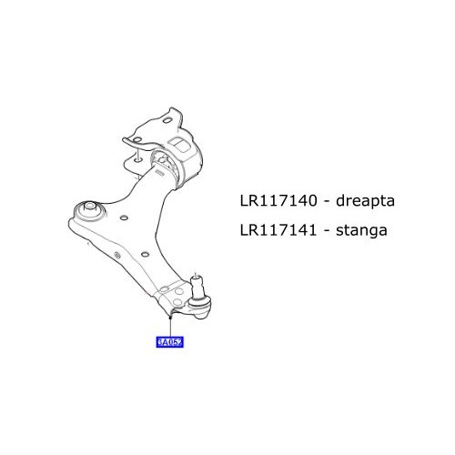 Bascula suspensie fata stanga Land Rover Discovery Sport LR117141