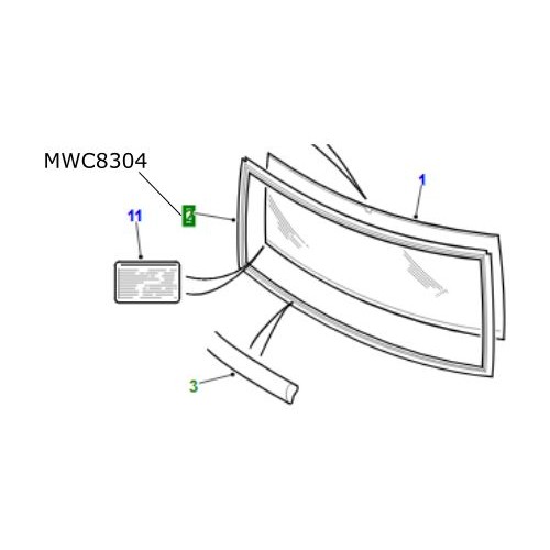 Cheder parbriz LR Discovery 1 MWC8304
