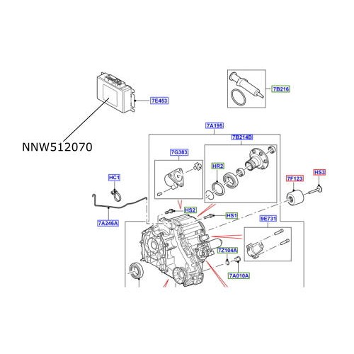 Modul electronic cutie transfer LR Discovery 3 Range Rover L322 si Sport NNW512070