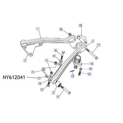 Piulita brat suspensie Land Rover Defender Discovery NY612041