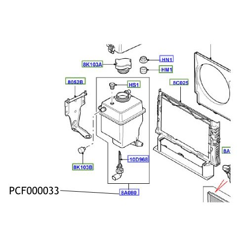Vas expansiune Range Rover L322 PCF000033
