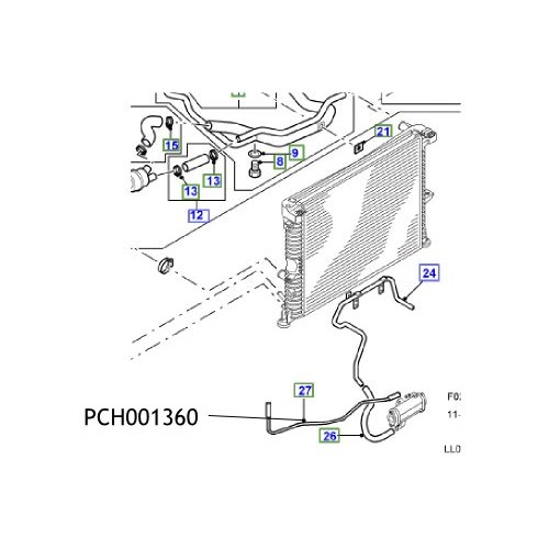 Furtun radiator Discovery TD5 PCH001360