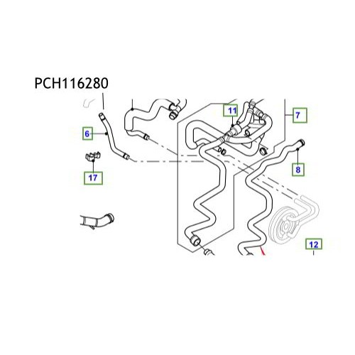 Furtun racire Land Rover Freelander PCH116280
