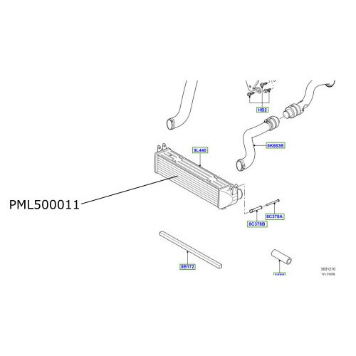 Intercooler LR Discovery 3 si 4  PML500011