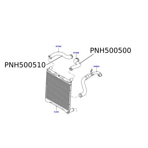 Furtun intercooler Range Rover L322 PNH500500