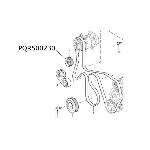 Rola ghidaj transmisie Defender Puma diesel PQR500230