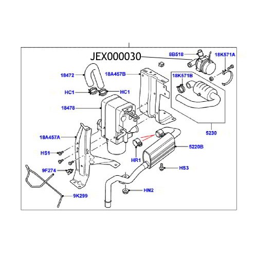 Pompa apa Webasto Land Rover Discovery Range Rover JEX000030