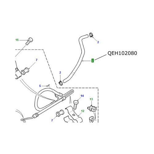 Furtun servo directie LR Freelander 1.8 benzina QEH102080