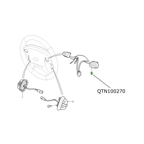 Butoane claxon kit Land Rover Discovery 2 QTN100270