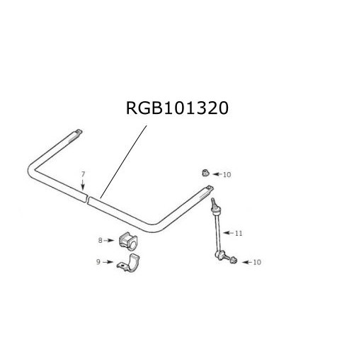 Bara stabilizatoare spate Discovery 2  RGB101320