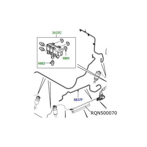 Rezervor compresor suspensie LR Discovery 3 si 4 Range Rover Sport RQN500070
