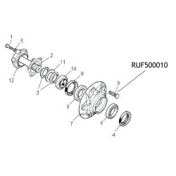 Prezon butuc roata Land Rover Defender Discovery RUF500010