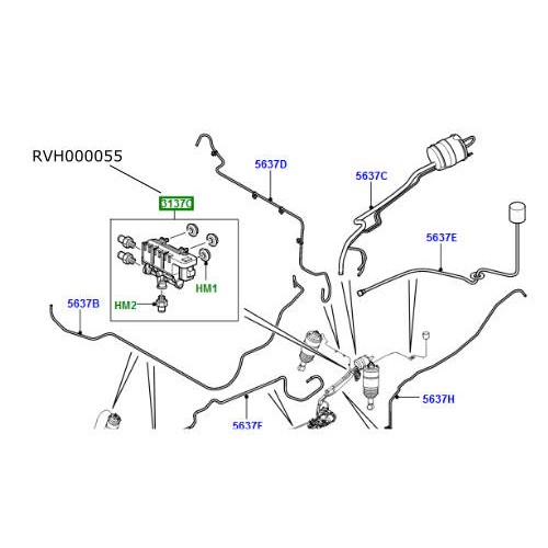 Bloc valve suspensie spate LR Discovery 3 si 4 Range Rover Sport RVH000055
