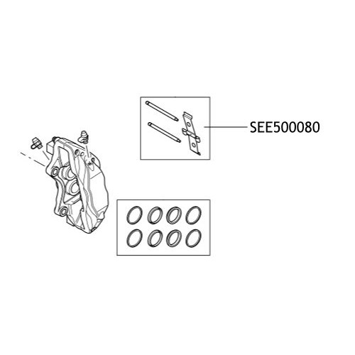 Kit sigurante placute frana Range Rover SEE500080